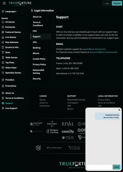 PWA True Fortune Casino<